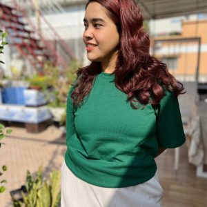 Drop Shoulder T-Shirt (Bottle Green)