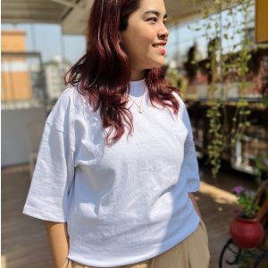 Drop Shoulder T-Shirt (White)
